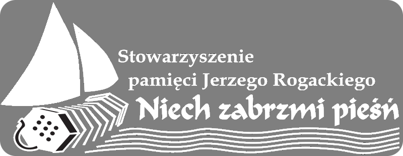 Logo Stowarzyszenia pamięci Jerzego Rogackiego Niech zabrzmi pieśń.